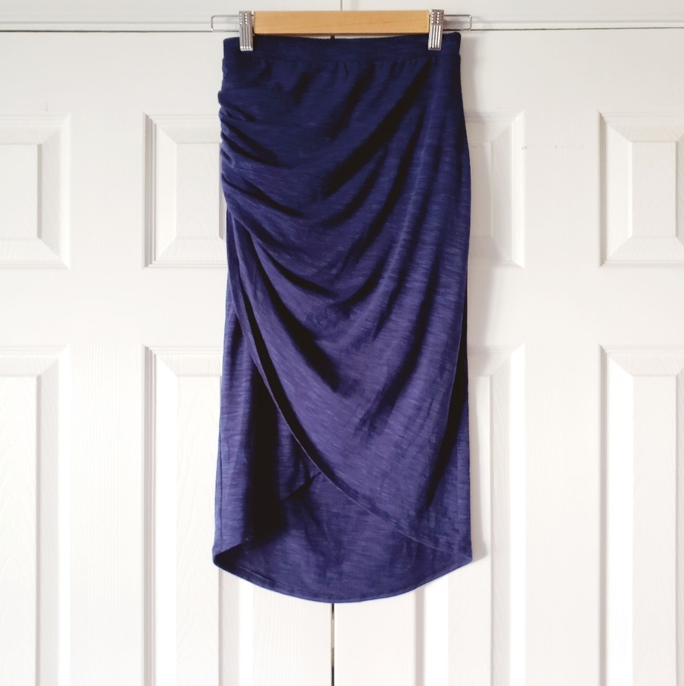 Ruched Anthro Skirt